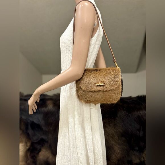 Handmade Natural Hair On Goat-hide Shoulder Bag, Goatskin Crossbody & Free Gift - Picture 2 of 16